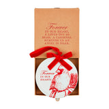 Cardinal Disc Holiday Ornament