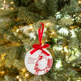 Cardinal Disc Holiday Ornament