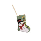 Holiday Needle Point Mini Stocking