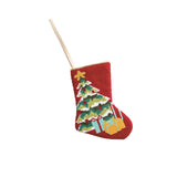 Holiday Needle Point Mini Stocking
