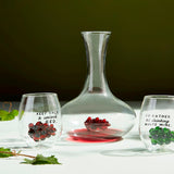 Glass Grape Wine Decanter