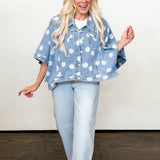 Drops Of Denim Poncho