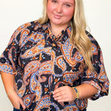 Upbeat About Paisley Blouse