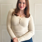 Let’s Indulge Lace Henley