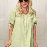 The Zesty Lime Gingham Dress