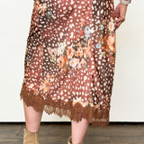 Seeing Spots & Petals Midi Skirt
