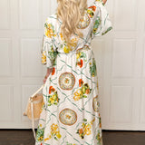Santorini Sunset Maxi Dress