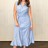 The Coastal Knot Wrap Dress