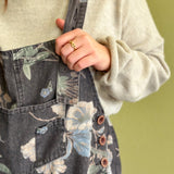 Midnight Bloom Overalls