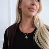 Paperclip Cross Necklace