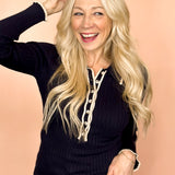 Stay In The Moment Ribbed Knit Top