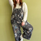 Midnight Bloom Overalls