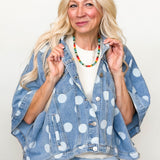 Drops Of Denim Poncho