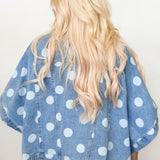 Drops Of Denim Poncho