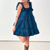 Happy Tears Denim Mini Dress