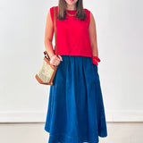 Weekend Blues Denim Midi Skirt