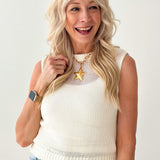 Straight To The Point Knit Top