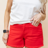 Spread The Love Frayed Shorts