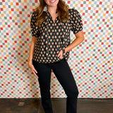 Polished Print Blouse