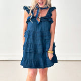 Happy Tears Denim Mini Dress