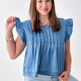 The Bluebonnet Denim Top