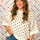 Daytime Dots Knit Top
