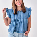 The Bluebonnet Denim Top