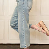 Clean Slate Crop Wide Leg Jeans