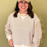 Waves & Warmth Striped Pullover