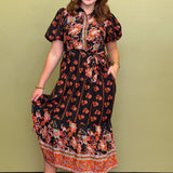 Autumn Muse Midi Dress