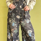 Midnight Bloom Overalls