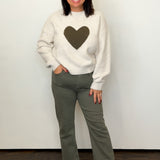 Heart On Repeat Crewneck Sweater