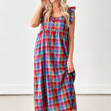 Purely Plaid Midi Dress