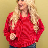 Where Do We Begin Striped Cardigan