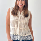 Oh The Whispers Crochet Vest