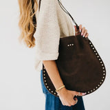 Suede Talk Hobo Bag