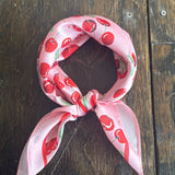 Pink Cherry Bandana Scarf