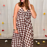 Picnic Twist Gingham Sundress