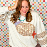 Kickoff Patchwork Pullover