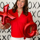 Rouge & Lipstick Blouse