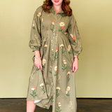 Floral Fantasy Midi Dress