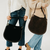 Suede Talk Hobo Bag