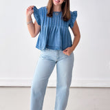 The Bluebonnet Denim Top
