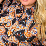 Upbeat About Paisley Blouse