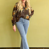 Golden Floral Blouse