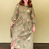 Floral Fantasy Midi Dress