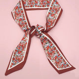 Mini Floral Ribbon Scarf