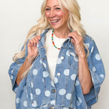 Drops Of Denim Poncho