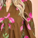 The Cocoa Bloom Babydoll Dress