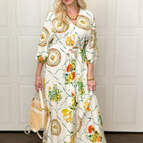 Santorini Sunset Maxi Dress